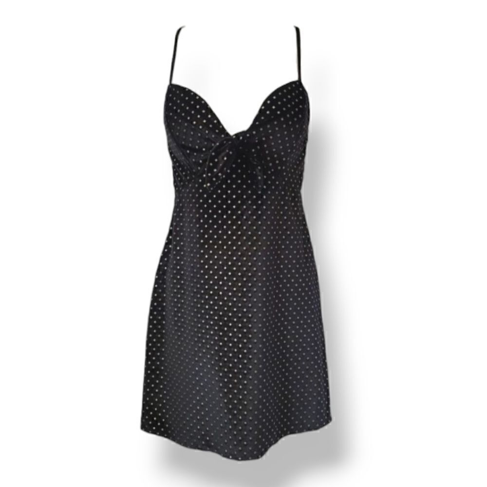 NEW Show Me Your MuMu Constance Studded Velvet Mini Dress in Black Size Small - Picture 4 of 12